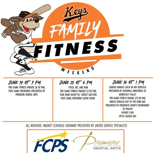 Frederick Keys Family Fitness Weekend | WFRE-FM